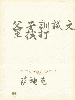 父子训诫文少将军挨打
