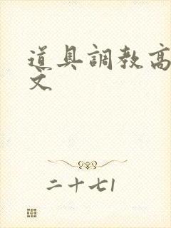 道具调教高h污文