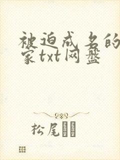 被迫成名的小说家txt网盘封面