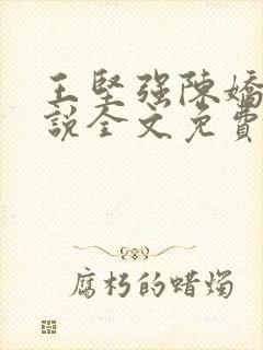 王坚强陈娇娇小说全文免费阅读正版