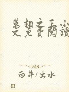 万相之王小说全文免费阅读无弹窗