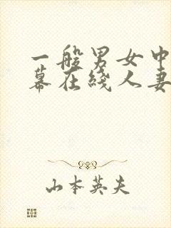 一般男女中文字幕在线人妻av