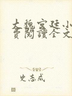 大魏宫廷小说免费阅读全文封面