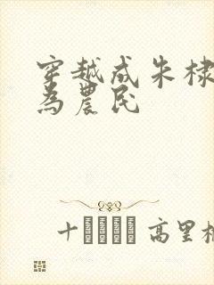 穿越成朱棣被贬为农民