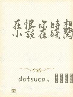 在恨你时想起爱小说在线阅读