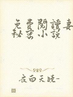 免费阅读妻子的秘密小说