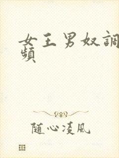 女王男奴调教视频