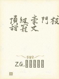 顶级豪门校园的甜宠文