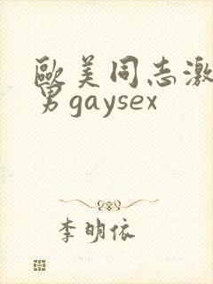 欧美同志激情猛男gaysex封面