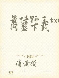 最佳野王txt网盘下载