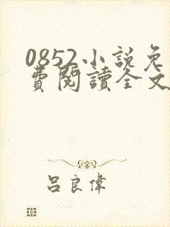 0852小说免费阅读全文最新章节