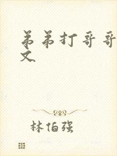 弟弟打哥哥训诫文封面