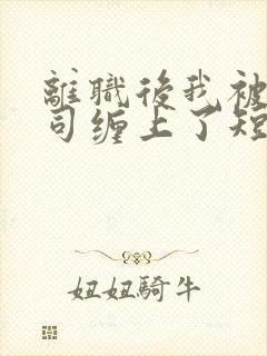 离职后我被前上司缠上了短剧