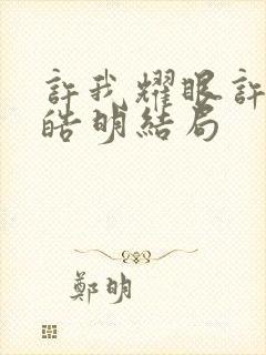 许我耀眼许妍沈皓明结局