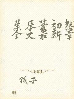 叶辰萧初然小说全文最新章节免费阅读