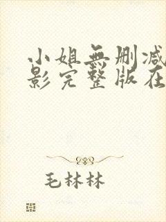 小姐无删减版电影完整版在线观看