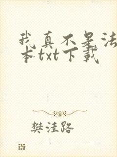 我真不是法爷全本txt下载封面