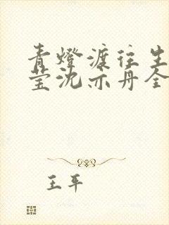 青灯渡往生苏晚莹沈亦舟全文阅读