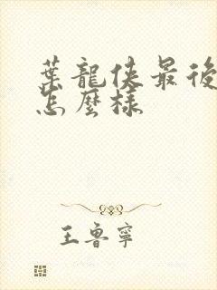 叶龙侠最后结局怎么样