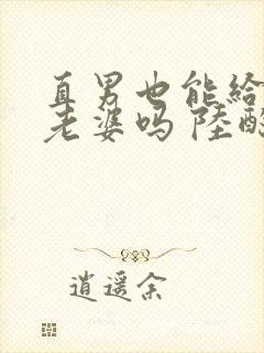 直男也能给人当老婆吗 陆酌言 小说封面