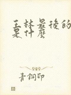 王林最后的结局是什么