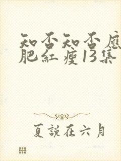 知否知否应是绿肥红瘦13集免费观看封面