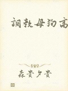 调教母狗高潮h封面