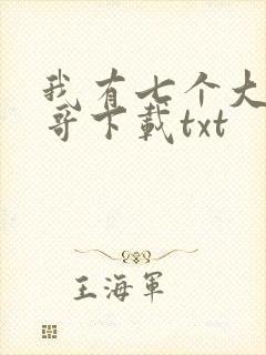 我有七个大佬哥哥下载txt