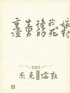 重生后我嫁给了渣男的死对头大结局封面