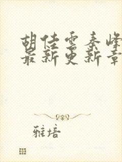 胡佳云秦峰小说最新更新章节目录