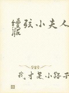 续弦小夫人完结版