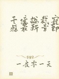 千亿总裁宠妻上瘾最新章节列表封面