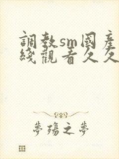 调教sm国产在线观看久久一区