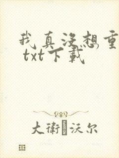 我真没想重生啊 txt下载封面