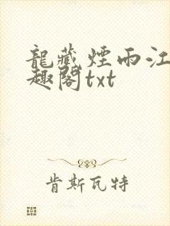 龙藏烟雨江南笔趣阁txt