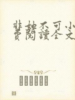 非她不可小说免费阅读全文