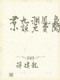 君九渊凤袅袅的小说免费阅读