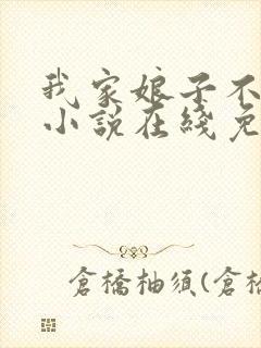 我家娘子不对劲小说在线免费阅读完整版封面