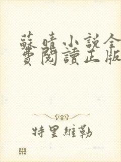 苏晴小说全文免费阅读正版无弹窗