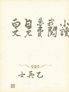 白日梦我小说全文免费阅读笔趣阁