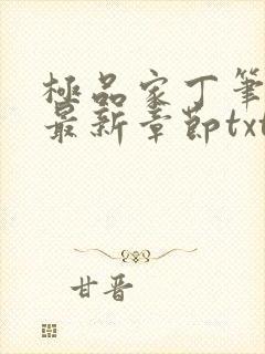 极品家丁笔趣阁最新章节txt