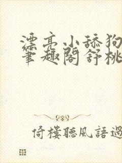 漂亮小舔狗小说笔趣阁舒桃封面