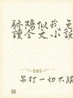 骄阳似我免费阅读全文小说封面