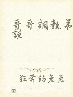 哥哥调教弟弟小说