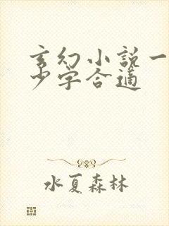 玄幻小说一章多少字合适