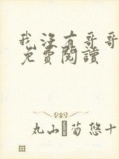 我没有哥哥小说免费阅读封面