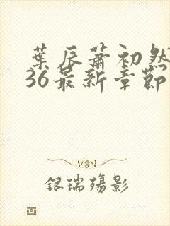 叶辰萧初然7136最新章节更新封面