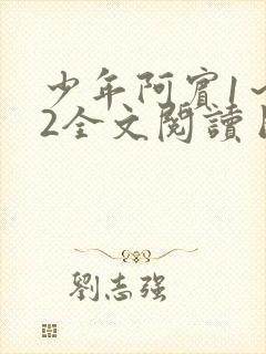 少年阿宾1～72全文阅读目录