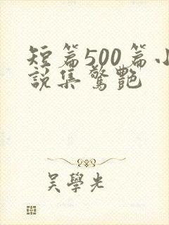 短篇500篇小说集惊艳封面