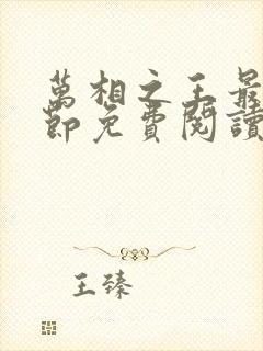 万相之王最新章节免费阅读全文封面